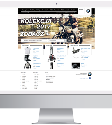 Sklep internetowy z akcesoriami motocyklowymi marki BMW