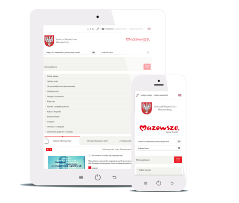 Portal informacyjny dla Urzędu Marszałkowskiego Województwa Mazowieckiego