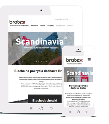 Serwis internetowy dla Bratex