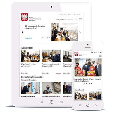 Serwis internetowy dla Kancelarii Senatu RP