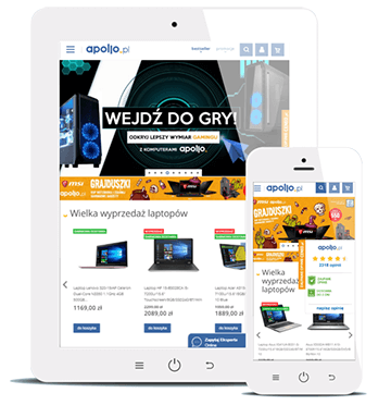 Platforma sprzedażowa B2C + B2B dla Apollo