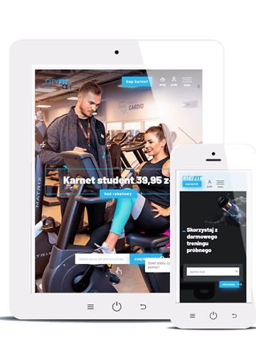 Dynamiczna strona dla CityFit (WordPress)