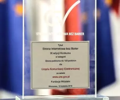 Serwis UKE najlepszy w konkursie Strona Internetowa bez Barier