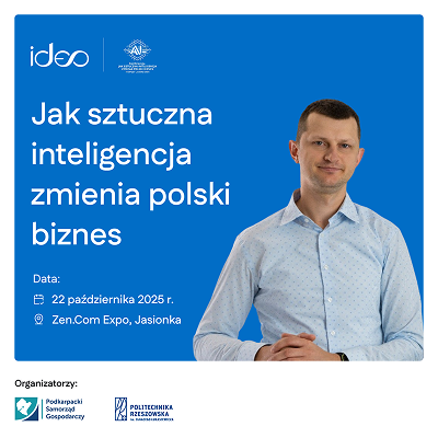 Ideo na konferencji „Jak sztuczna inteligencja zmienia polski biznes”