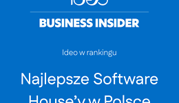 Ideo w rankingu „Najlepsze Software House’y w Polsce” - publikacja Business Insider