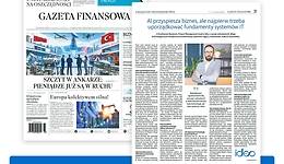 Krystian Baran dla Gazety Finansowej o wdrażaniu AI