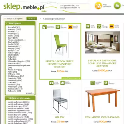 Największy internetowy pasaż handlowy branży meblarskiej