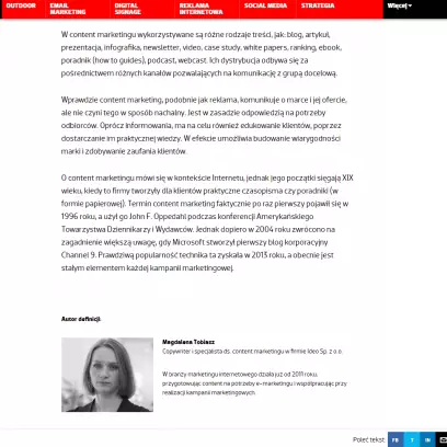 C - Content Marketing (Encyklopedia Marketingu)