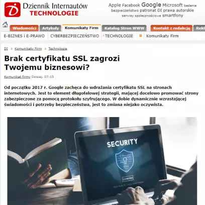 Jak brak certyfikatu SSL może zagrozić Twojemu biznesowi?