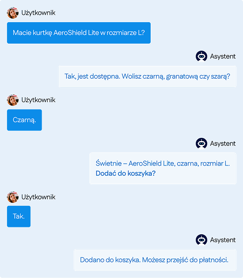 rozmowa z asystentem AI