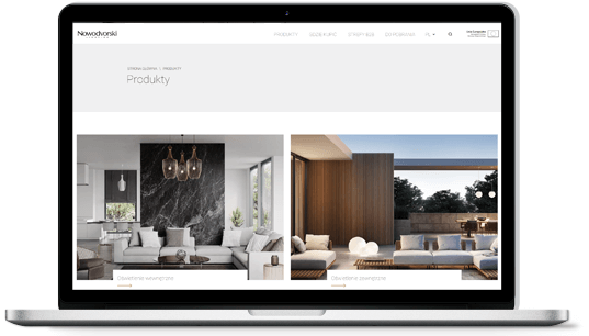 Nowodvorski - serwis www zintegrowany z platformą PIM